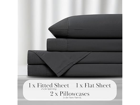Southshore Vilano Extra Deep Pocket Pleated Sheet