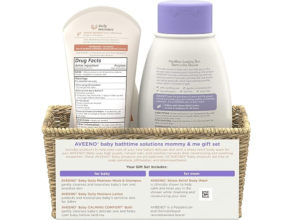 Aveeno Baby Mommy and Me Daily Bathtime Gift Set
