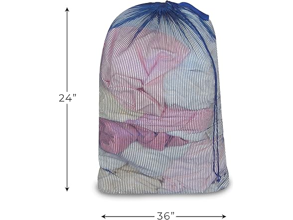 Smart Design Mesh Laundry Bag Blue