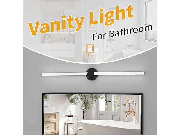 40" Rotatable LED Bathroom Light
