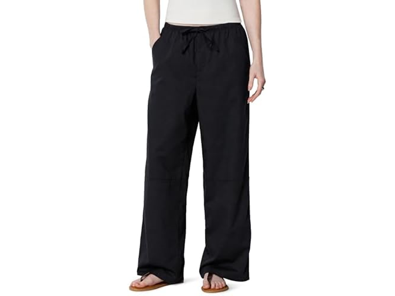 Amazon Essentials Women (L) Relaxed Tie Pant Black