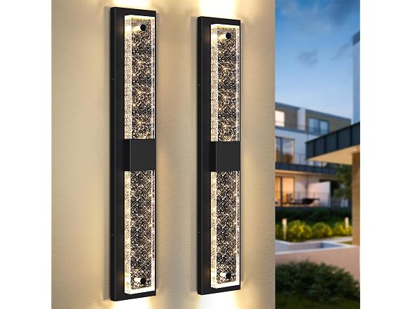 BesLowe Large Wall Light Crystal