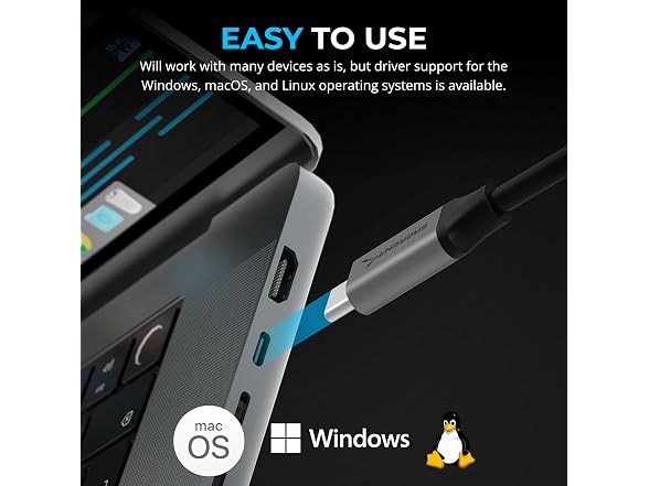 SABRENT USB-C to 5Gb Ethernet Adapter