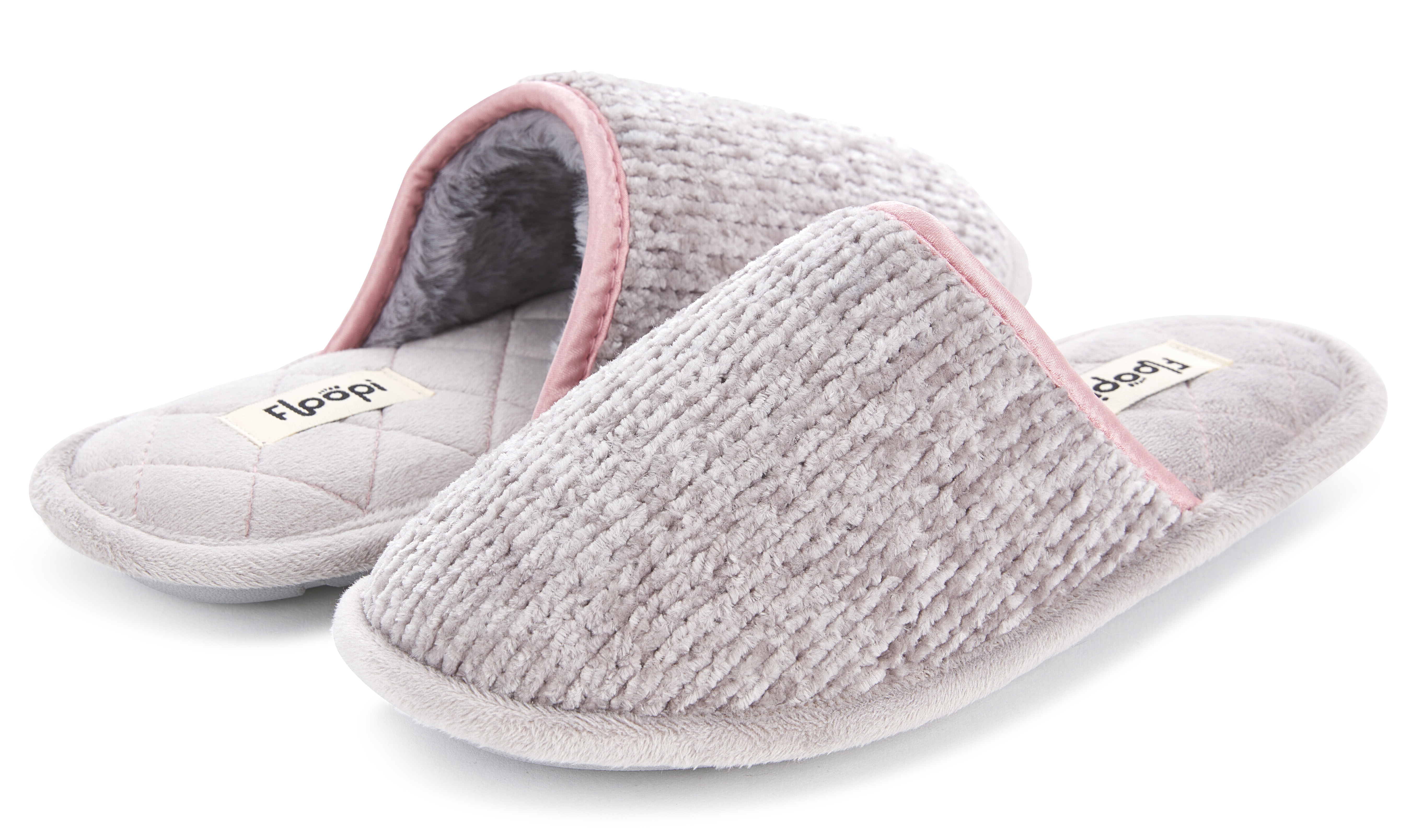 Floopi Womens Victoria Chenille Scuff Slippers - Gallery 18