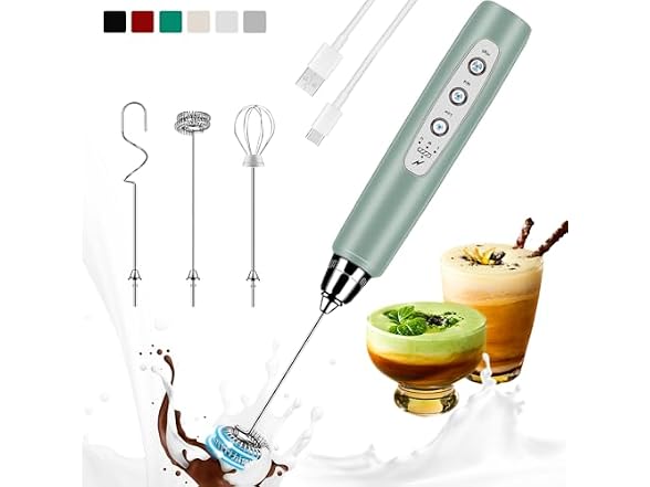 Milk Frother Handheld Rechargeable