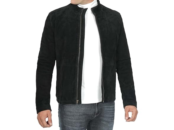 Decrum Men (XL) Suede Leather Jacket