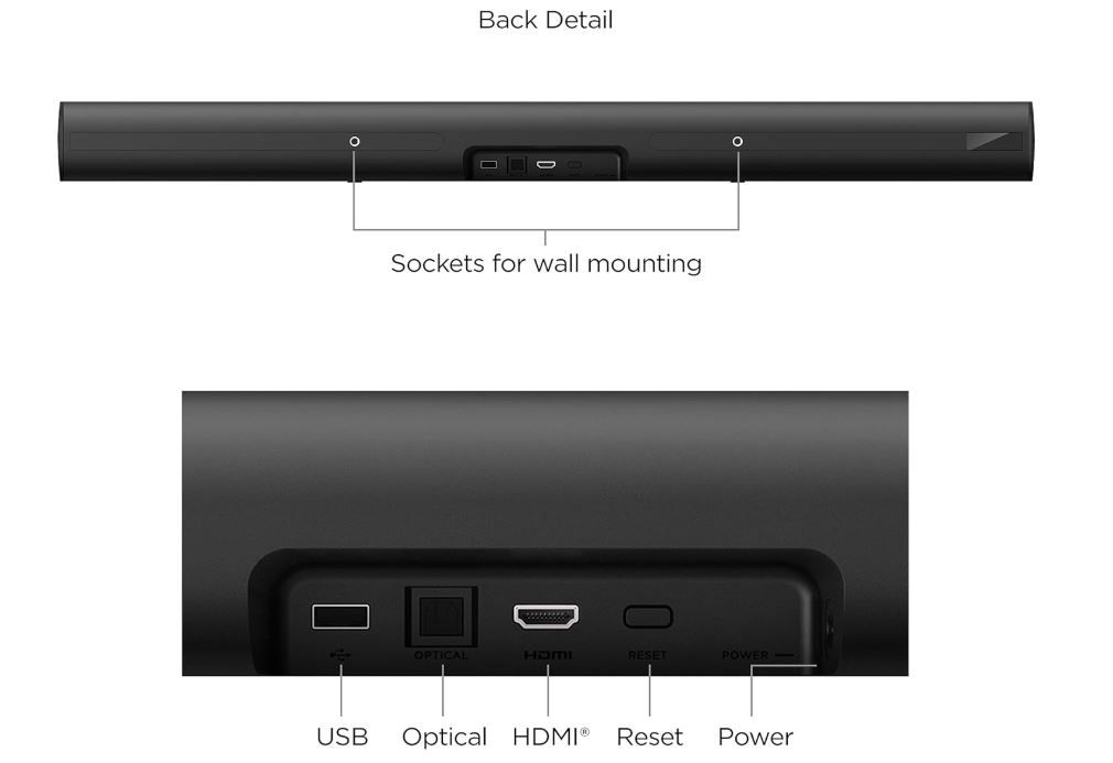 (BUNDLE) ONN Smart Soundbar AND Subwoofer with Roku Included - Gallery 14