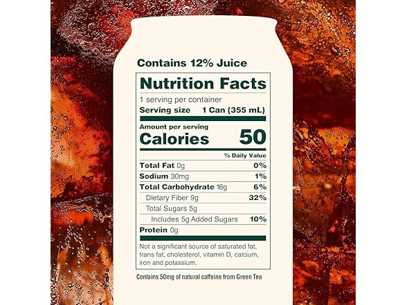 1CT OLIPOP Cherry Cola Prebiotic Soda, 12 OZ