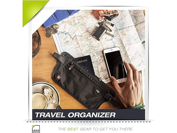 Lewis N. Clark RFID Blocking Money Belt Black