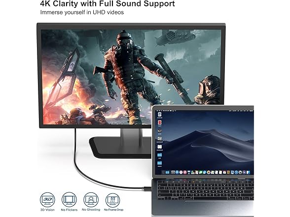 USB-C to HDMI 3' Cable (2-Pack)