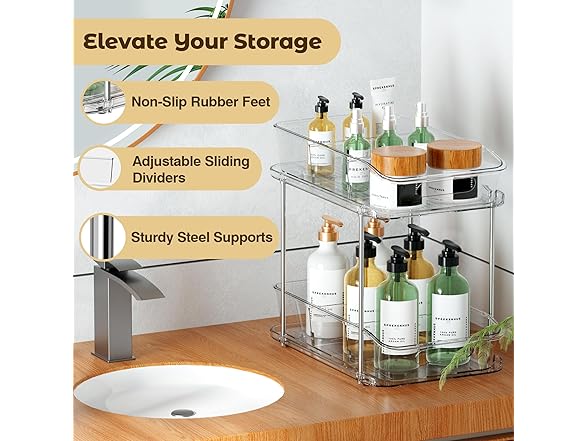 incostar 2-Tier Pull-Out Storage Organizer