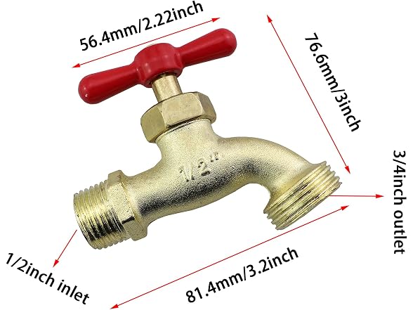 KKUANG GAR-88 2-Pack Garden Hose Faucet Connector