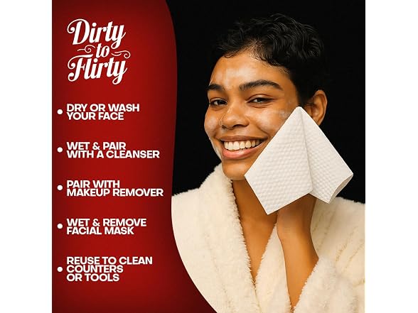 D2F Disposable Face Towels XL 8x8 Inch