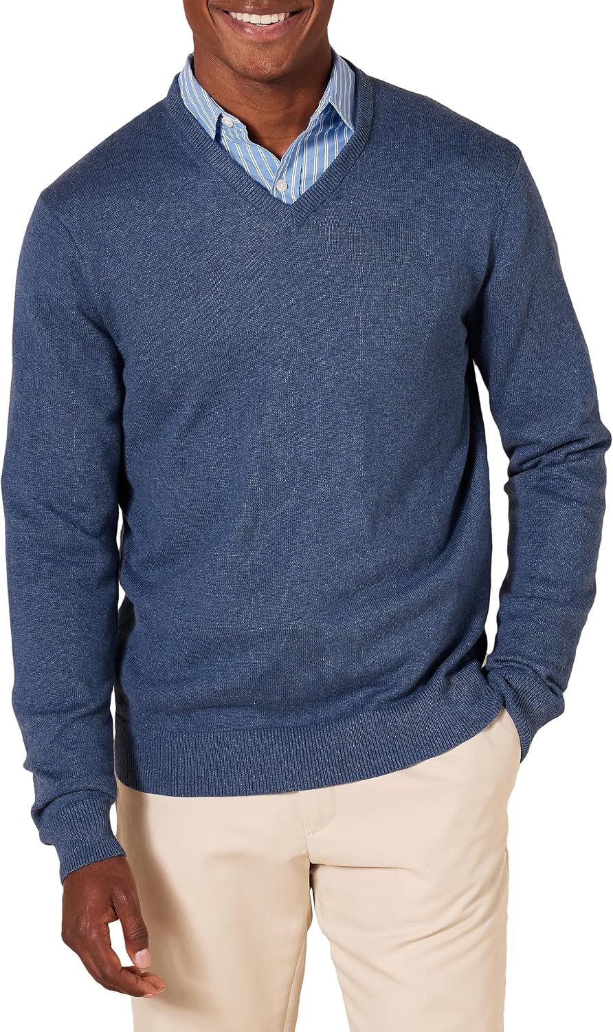 Amazon Essentials Men Cotton V-neck Pullover - Gallery 13