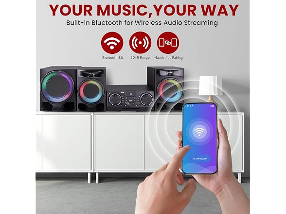 Pyle 4-Piece Bluetooth Stereo System - Mini Hi-Fi