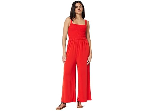 Amazon Essentials Women Square Neck Wide Leg Jumpsuit