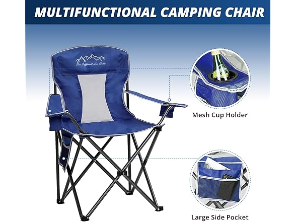 SAILARY Mesh Folding Camping Chairs