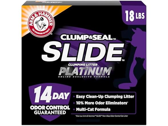 ARM & HAMMER Clump & Seal SLIDE Platinum Litter