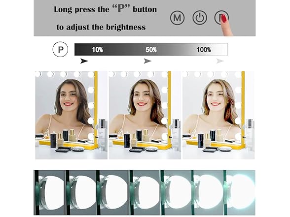 LilyHome LilyHome 22.8"x 18.1" Vanity Mirror Make