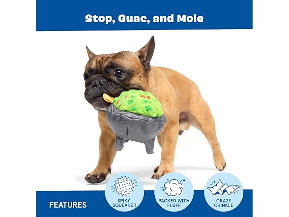 Barkbox Stop Guac and Mole Dog Toy | Plush