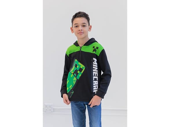 Minecraft Boys (7-8) Half Zip Hoodie