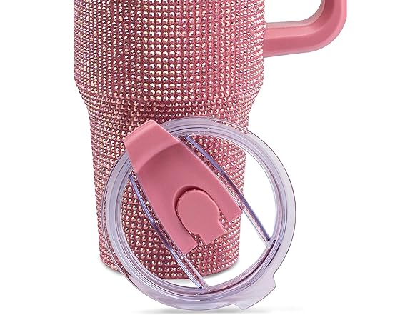 40oz Pink Game Day Bling SS Tumbler