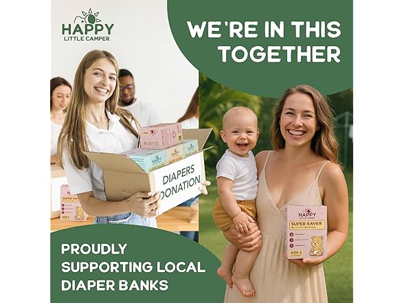 Happy Little Camper Diapers Size 3 200ct