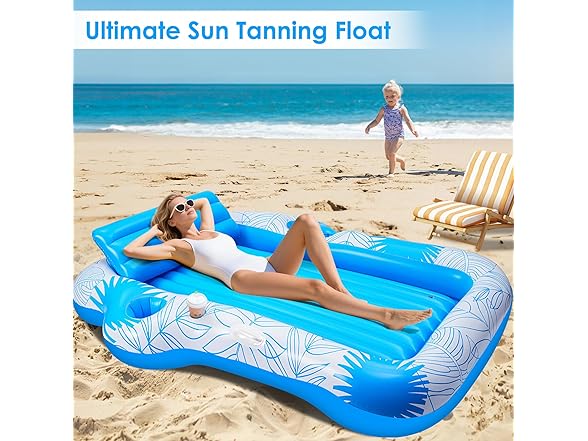 JIANYHW Inflatable Tanning Pool Float