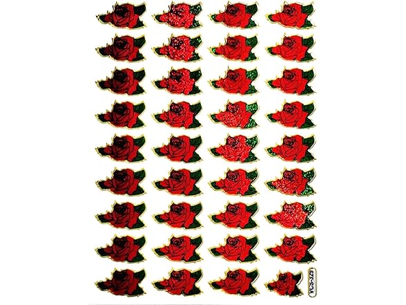 GS912 Rose Stickers Glitter Pack