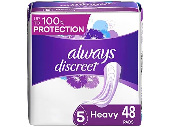 Always Discreet Incontinence Pads 48 CT