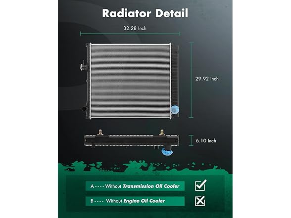 SCITOO Radiator for Isuzu NPR