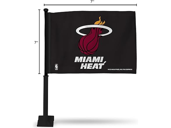 Heat Alt Double Car Flag w/Pole