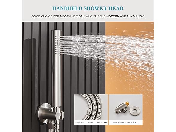 TIPOK Shower System w/ Rain Shower Head