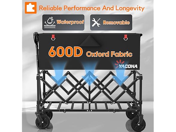 Yozoia Foldable Wagon Cart