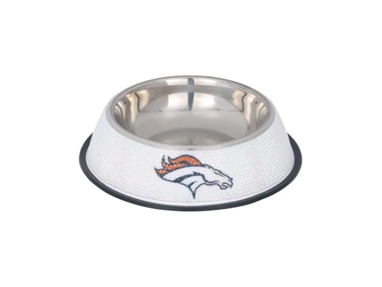 BRONCOS Bling Pet Bowl