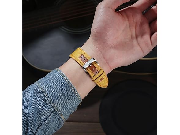 Moran Leather Watch Band Denim