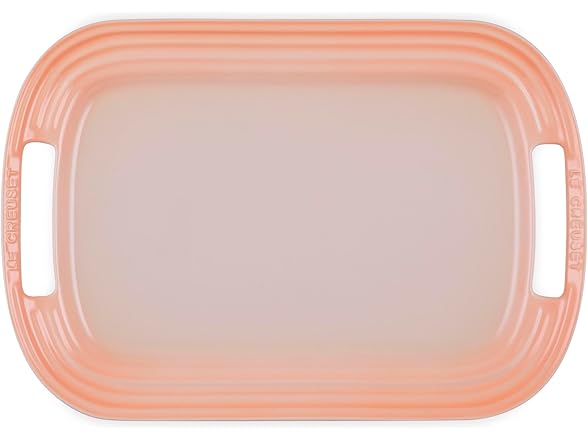 Le Creuset Stoneware Serving Platter, 16.25", Peche