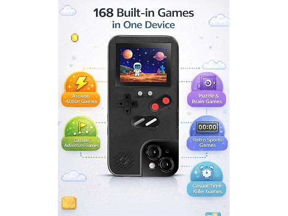 Chu9 Game Phone Case, 168 Built-in Small Video