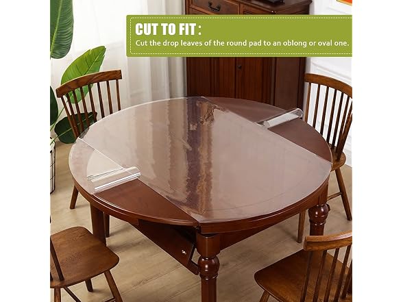 OstepDecor Round Clear Table Protector 60