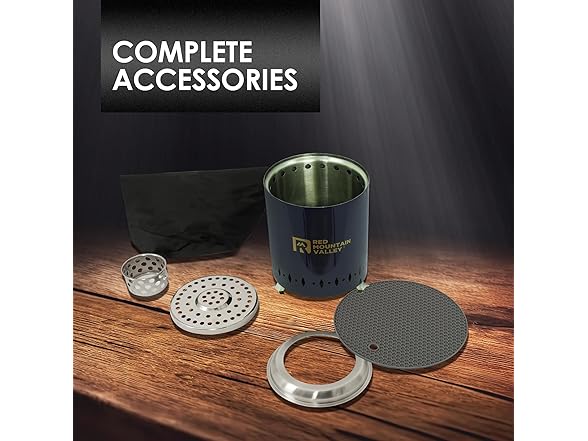 Red Mountain Valley Smokeless Tabletop Fire Pit, Blue