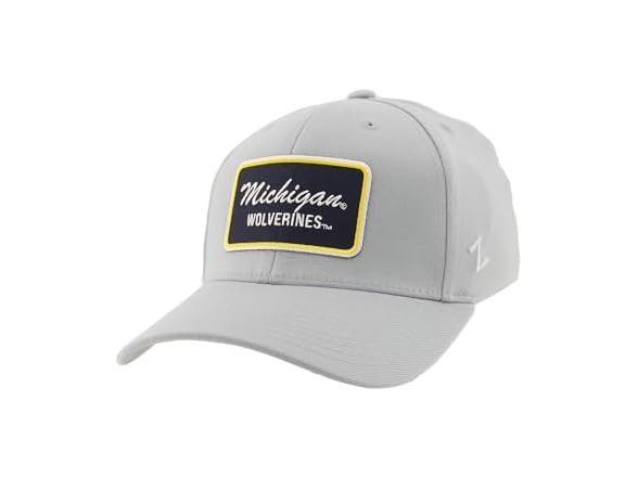 ZHATS Men's Grey NCAA Fitted Hat (M)