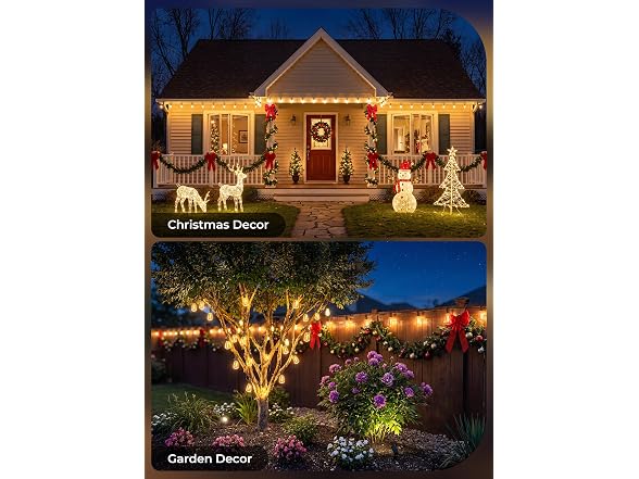 Brightown 58FT Solar String Lights