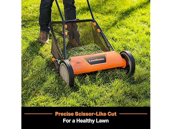 LawnMaster Push Reel Lawn Mower 18-Inch 5-Blade