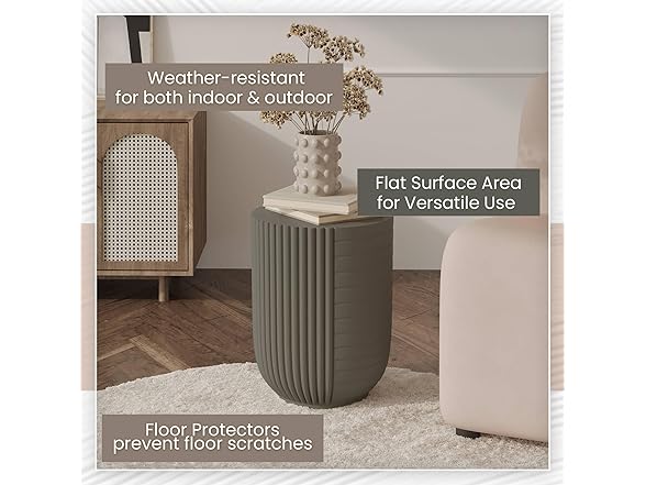 LeisureMod Modern Trove Side Table