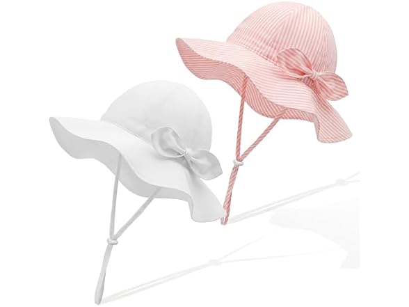 RIVBOS Toddler Sun Hat UPF 50+ Wide Brim