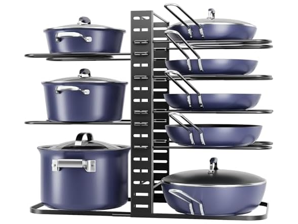ORDORA 8-Tier Pots & Pans Organizer