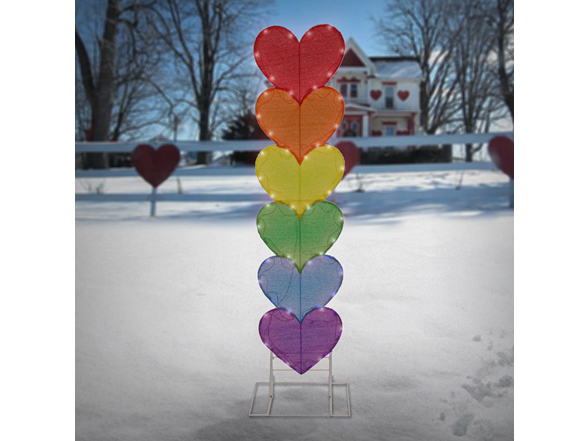 Valentine's Stacked Hearts Decoration