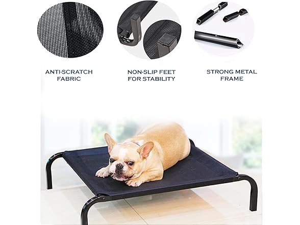 POLI PETS Elevated Dog Bed Medium Size
