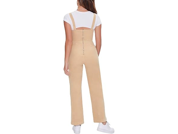 Forever 21 (L) Button-Up Straight-Leg Jumpsuit