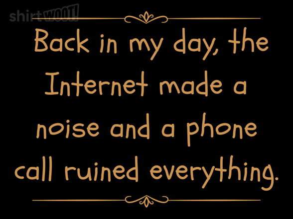 Back In The Dial-Up Days